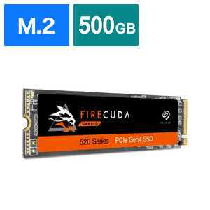 SEAGATE M.2 NVMe 内蔵SSD 2TB PCIe Gen4x4 Firecuda 520シリーズ データ復旧サービス3年付 国内正規代理店品 [2TB /M.2]｢バルク品｣ ZP2000GM3A002