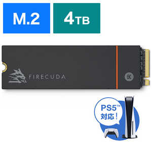 SEAGATE Seagate FireCuda 530 M.2 ヒートシンク付き 4TB PCIe Gen4x4 SSD ZP4000GM3A023