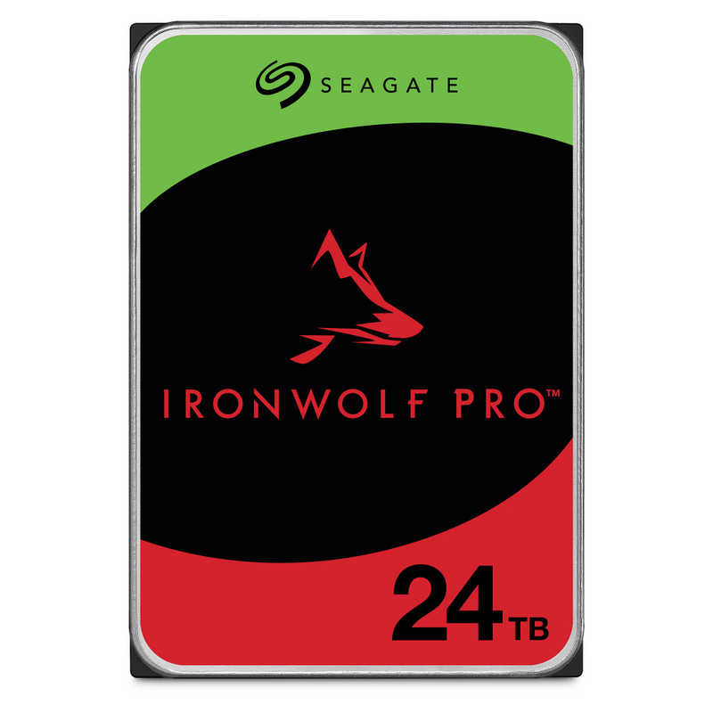 SEAGATE SEAGATE IronWolf Pro 3.5インチ 24TB 内蔵HDD(CMR)  PC NAS 用 RVセンサー「バルク品」 ST24000NT002 ST24000NT002