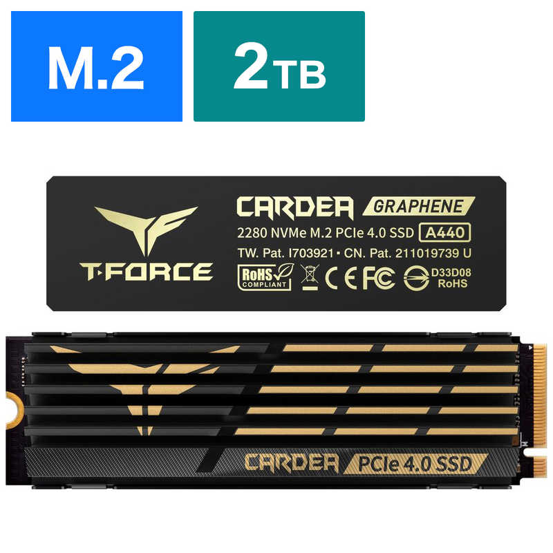 TEAM TEAM 内蔵SSD PCI-Express接続 CARDEA A440 [2TB /M.2]｢バルク品｣ TM8FPZ002T0C327 TM8FPZ002T0C327