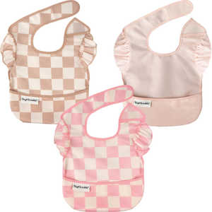 TINYTWINKLE イージービブ 3枚セット Girl Checkers TINYTWINKLE イージービブ 3枚セット Girl Checkers