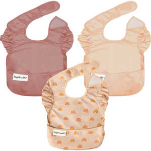 TINYTWINKLE イージービブ 3枚セット Rainbow/Taupe/Sand TINYTWINKLE イージービブ 3枚セット Rainbow/Taupe/Sand