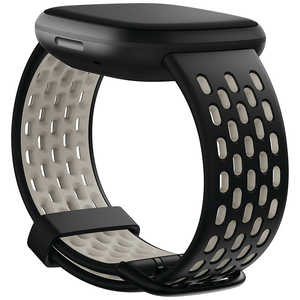 FITBIT Versa 3/Sense pX|[coh Black/Lunar White STCY Fitbit ubN/izCg ubN/iz FB174SBBKWTS