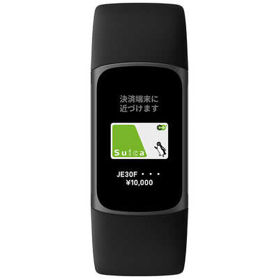 FITBIT Suica対応 Fitbit Charge5 GPS搭載フィットネストラッカー L Sサイズ FB421BKBK-FRCJK