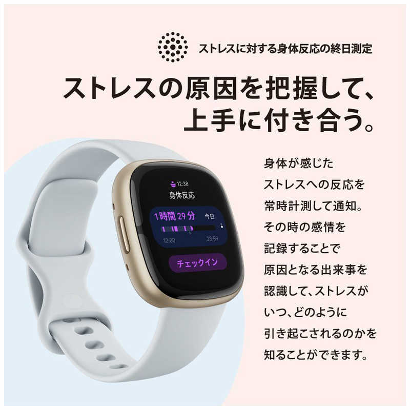 FITBIT FITBIT スマートウォッチ Fitbit Sense 2 Shadow Grey FB521BKGBFRCJK FB521BKGBFRCJK