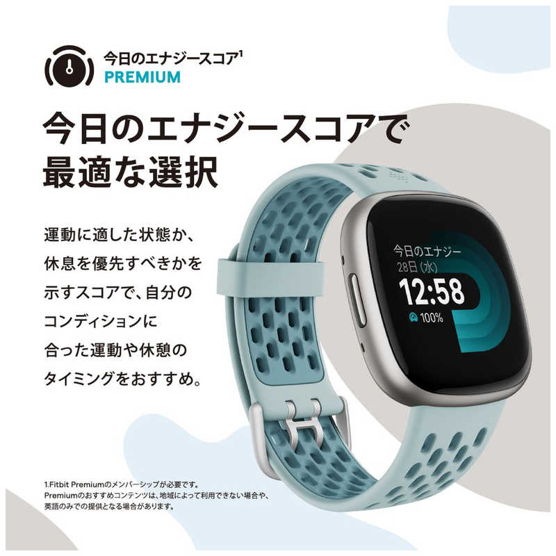 FITBIT FITBIT スマートウォッチ Fitbit Versa 4 Black FB523BKBKFRCJK FB523BKBKFRCJK