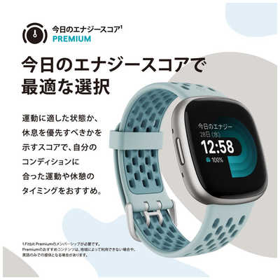 FITBIT スマートウォッチ Fitbit Versa 4 Black FB523BKBKFRCJK