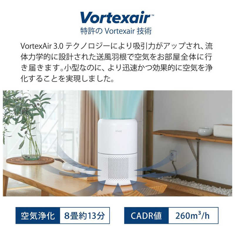 VESYNC VESYNC Levoit Core 300 Plasma 空気清浄機  空気清浄:20畳まで PM2.5対応 LAP-C302-WJPR LAP-C302-WJPR