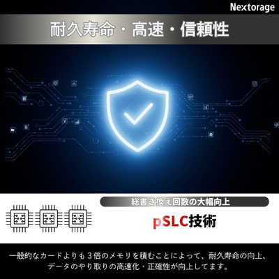 Nextorage 日本 UHS-II V90 256GB SDXC SDカード NEXTORAGE SDXC UHS-IIカード V90 ［Class10 / 256GB］ NXF2PRO256G の