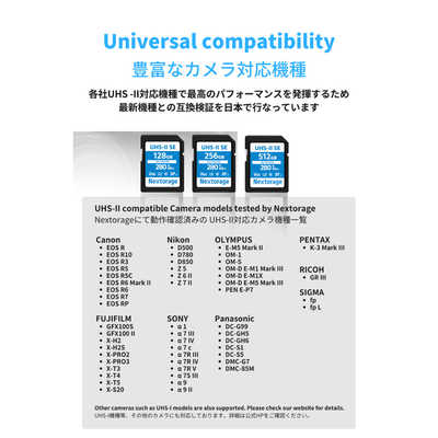 NEXTORAGE SDXC UHS-IIカード V60 ［Class10 / 128GB］ NXF2SE128G の