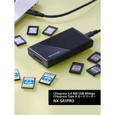 Nextorage NX-SA1PRO CFexpressリーダー NEXTORAGE USB40Gbps CFexpress 4.0 Type Aカードリーダー NXSA1PRO の