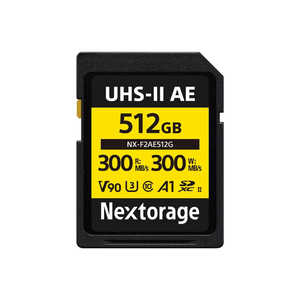 NEXTORAGE SDXC UHS-II�J�[�h V90 TLC �mClass10 / 512GB�n NX-F2AE512G