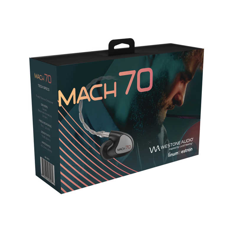 WESTONE WESTONE イヤホン カナル型 MACH70 ユニバーサルIEM[7BA] ガンメタルブラック [φ3.5mm ミニプラグ] WA-M70 WA-M70