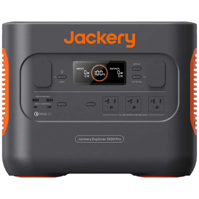 JACKERY JACKERY ポータブル電源 1500 Pro [1512Wh/8出力 /ソーラーパネル(別売)]  JE1500B JE1500B