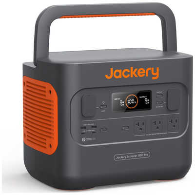 ☆未使用品☆ Jackery ジャクリ ポータブル電源 1500 Pro JE1500B 8出力 DC充電 ソーラー別売 USB Power Delivery対応 アウトドア 74909