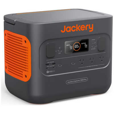 ☆未使用品☆ Jackery ジャクリ ポータブル電源 1500 Pro JE1500B 8出力 DC充電 ソーラー別売 USB Power Delivery対応 アウトドア 74909