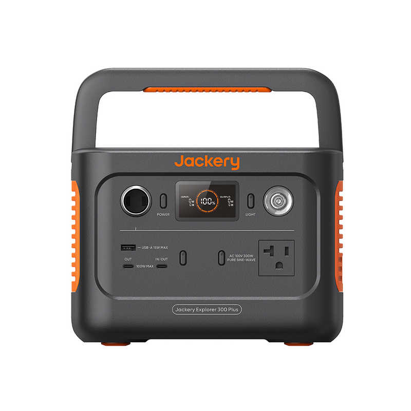JACKERY JACKERY ポータブル電源 300 Plus [リン酸鉄リチウムイオン電池 /5出力 /AC・DC・USB-C充電・ソーラー(別売)] JE-300B JE-300B