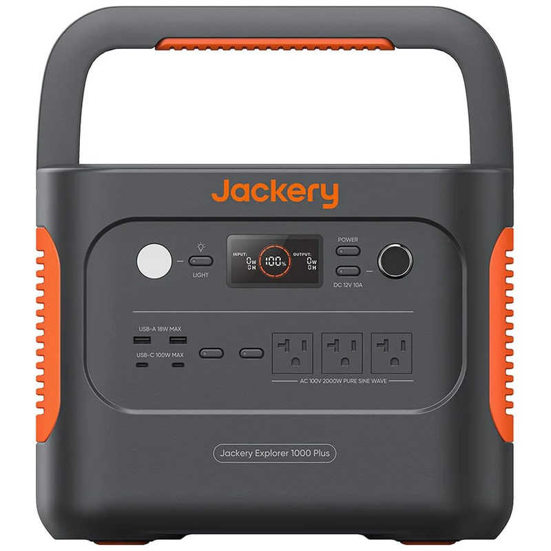 JACKERY JACKERY ポータブル電源 1000 Plus ［8出力 /AC・DC・USB-C充電・ソーラー(別売)］ JE-1000C JE-1000C