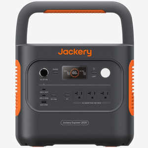 JACKERY ポータブル電源 2000 ブラック  [2042Wh /7出力 / ソーラーパネル(別売)]  JE-2000D