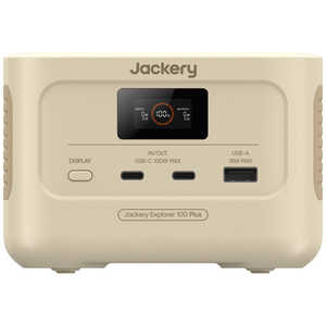 JACKERY ポータブル電源 Explorer100Plus サンドゴールド [99.2Wh /3出力 / ソーラーパネル(別売)]  JE-100A-SJ