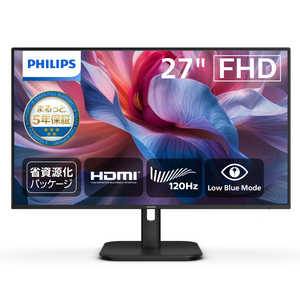 フィリップス　PHILIPS PHILIPS/27/IPS/1920x1080/120/4ms ［27型 / フルHD(1920×1080) / ワイド］ 27E1N2100A/11