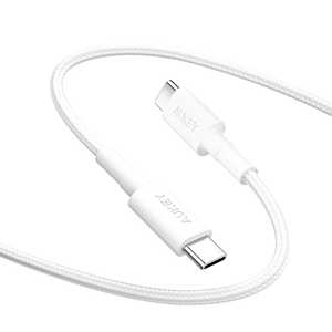 AUKEY P[u Impulse Series 60W mType-C to Type-Cn 1.5m zCgmUSB Power DeliveryΉn White CBCC15LWT