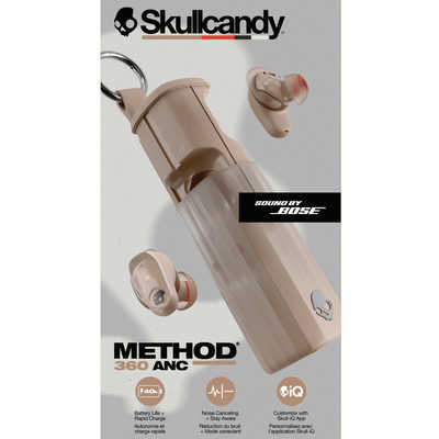 SKULLCANDY 完全ワイヤレスイヤホン Method 360 ANC SOUND BY