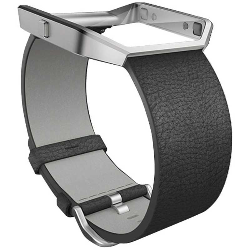 FITBIT FITBIT Blaze交換用レザーバンド＋フレーム Large　Black FB159LBBKL-APAC FB159LBBKL-APAC