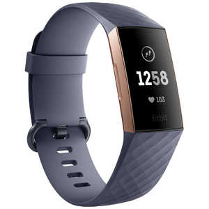 FITBIT フィットネストラッカー L/Sサイズ　ブルーグレー／ローズゴールド FB410RGGY-CJK