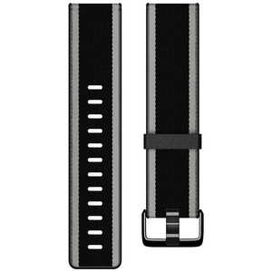 FITBIT Fitbit Versa/VersaLite 専用 ウｰブンハイブリッドバンド FB166WBBKGYL ブラック/グレｰ Lサイズ