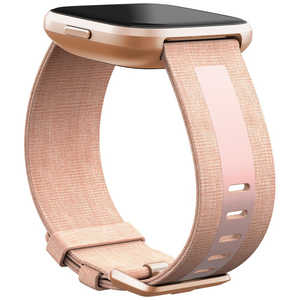 FITBIT Fitbit Versaシリｰズ専用 ウｰブン/リフレクティブリサイクルバンド Pink Sサイズ FB171WBPKPKS ピンク