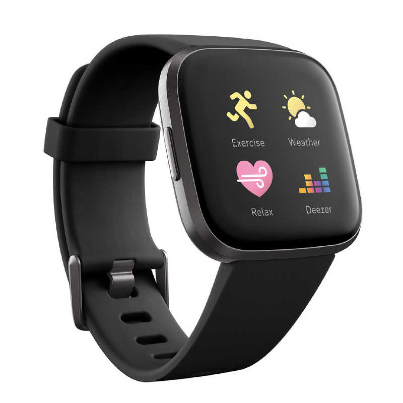 FITBIT FITBIT Fitbit Versa 2 Alexa搭載 スマートウォッチ Black/Carbon L/S サイズ FB507BKBK-FRCJK ブラック カｰボン FB507BKBK-FRCJK ブラック カｰボン