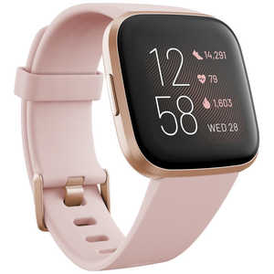 FITBIT 【アウトレット】Fitbit Versa 2 Alexa搭載 スマｰトウォッチ Petal Pale/Cooper Rose L/S サイズ ピンク FB507RGPK-FRCJK