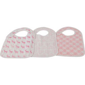 NEWCASTLECLASSICS コットンスナップビブ Pop of Pink NEWCASTLECLASSICS コットンスナップビブ Pop of Pink