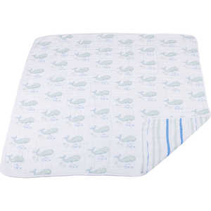 NEWCASTLECLASSICS コットンブランケット Whale & Ocean Stripe NEWCASTLECLASSICS コットンブランケット Whale & Ocean Stripe