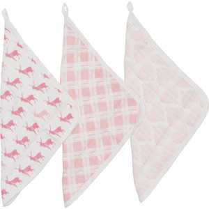 NEWCASTLECLASSICS ウォッシュクロス 3枚セット Pop of Pink 