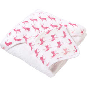NEWCASTLECLASSICS フードタオル＋ウォッシュクロスセット Pink Deer 