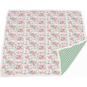 NEWCASTLECLASSICS コットンリトルブランケット Desert Rose & Jade PolkaDot NEWCASTLECLASSICS コットンリトルブランケット Desert Rose & Jade PolkaDot