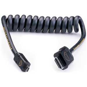 ȥ⥹ ATOMFLEX PRO HDMI COILED CABLE (Micro to Full 30cm) ATOM4K60C1