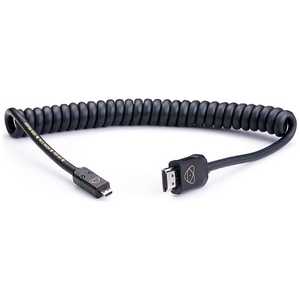 ȥ⥹ ATOMFLEX PRO HDMI COILED CABLE (Micro to Full 40cm) ATOM4K60C2