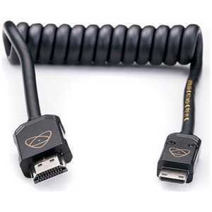 アトモス ATOMFLEX PRO HDMI COILED CABLE (Mini to Full 30cm)  ATOM4K60C3