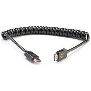 ȥ⥹ ATOMFLEX PRO HDMI COILED CABLE (Full to Full 40cm) ATOM4K60C6
