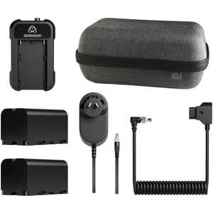 アトモス Atomos 純正 Universal Power Kit バッテリー充電器セット (NP-Fバッテリー 5200mAh x2 / 高速充電器/ACアダプター) ATOMPWRKT2