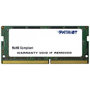 PATRIOT 増設用メモリ DDR4SODIMM／2400／4G[SO-DIMM DDR4 /4GB /1枚] PSD44G240081S
