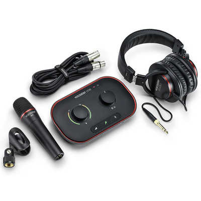 FOCUSRITE ポッドキャスト用オーディオインターフェース スタジオ 