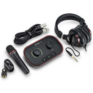 FOCUSRITE ポッドキャスト用オーディオインターフェース スタジオパック(ダイナミックマイク、ヘッドフォン、マイクケーブル付属) Focusrite VocasterOneStudio FOCUSRITE ポッドキャスト用オーディオインターフェース スタジオパック(ダイナミックマイク、ヘッドフォン、マイクケーブル付属) Focusrite VocasterOneStudio