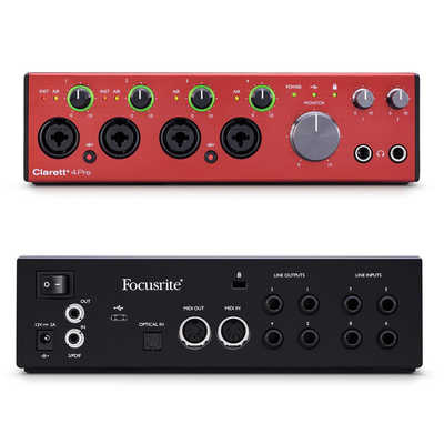 FOCUSRITE オーディオインターフェース Clarett+ 4Pre 18イン/8アウト