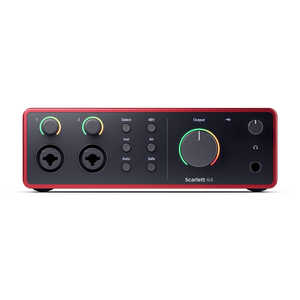 FOCUSRITE 4in4out USBオーディオインターフェース Scarlett_4i4_4th_Gen