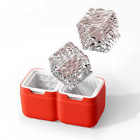 ZOKU ユニークアイスボールメーカー 2pc Luxe リュクス レッド