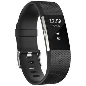 FITBIT ウェアラブル端末 心拍計＋フィットネス リストバンド Lサイズ　ブラック FB407SBKL-JPN